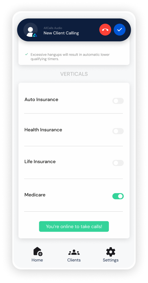 All Call Program AllCalls | Insurance Lead Generation Software