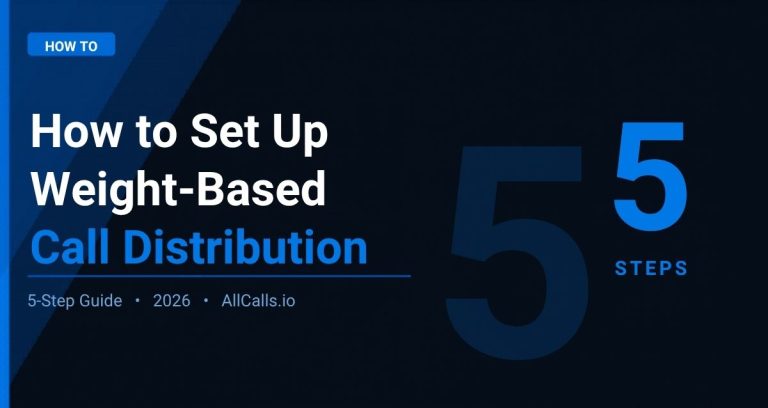 How to set up weight-based call distribution for insurance agents in 2026
