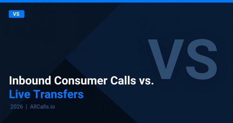Inbound consumer calls vs live transfers which lead type is better for Medicare sales