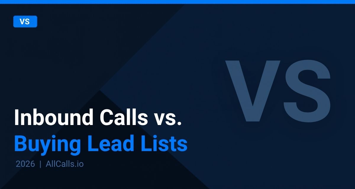 Inbound insurance calls vs buying lead lists which lead type is better for solo agents