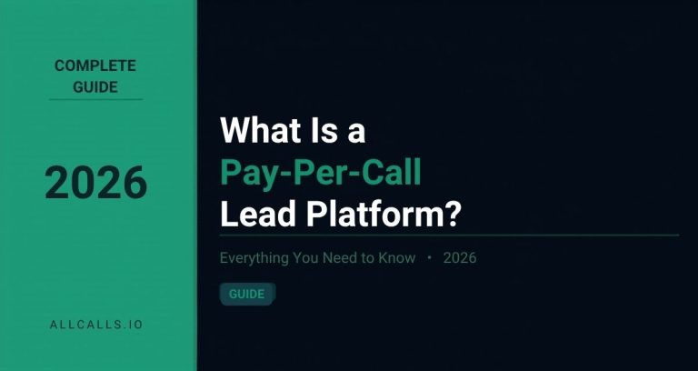 What is a pay-per-call lead platform for on-demand inbound insurance leads