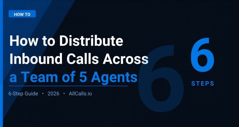How to distribute on-demand inbound calls across a team of 5 agents in 2026
