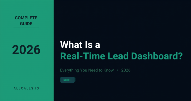 Discover what a real-time lead dashboard is and how centralized insurance call management helps agents respond faster, track performance, and close more deals.
